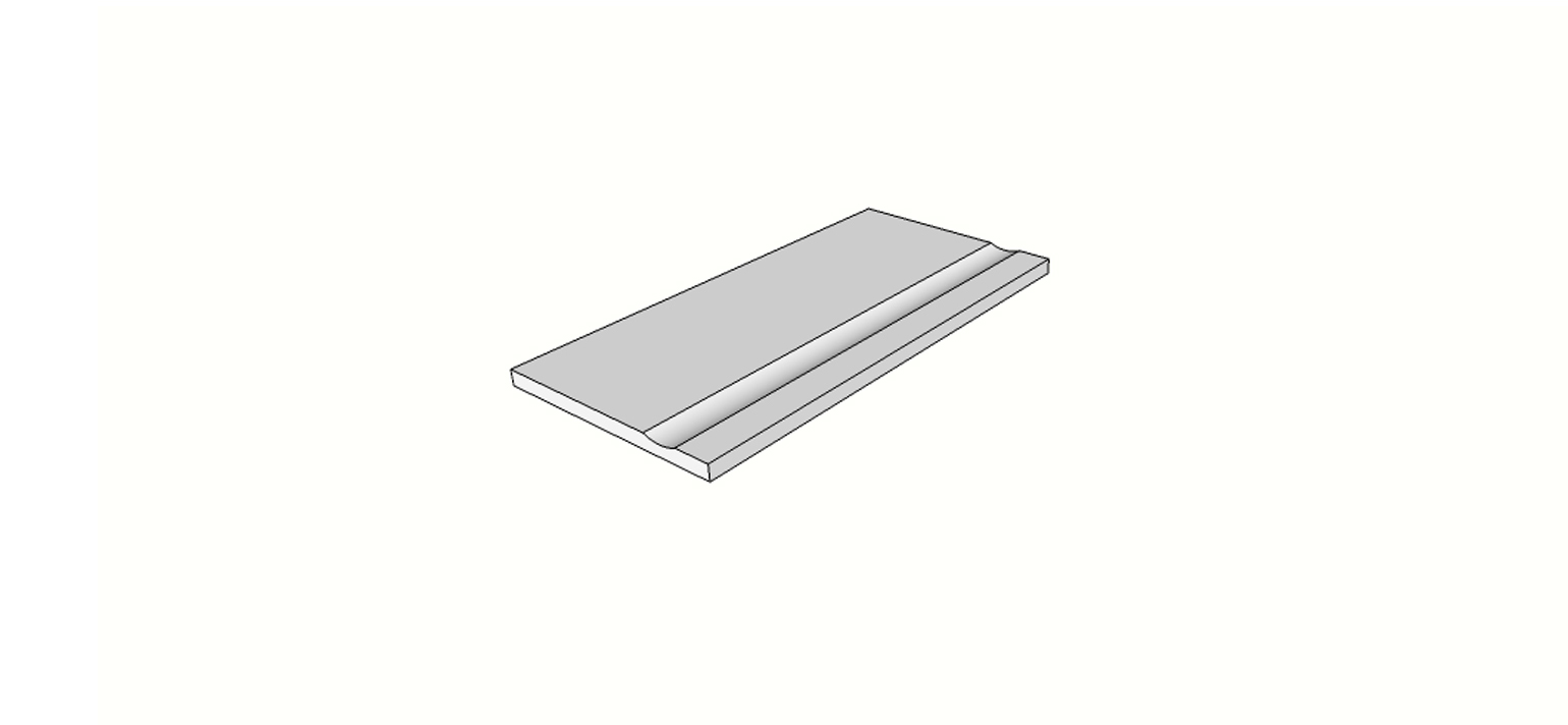 Margelle bord antidérapant arrondi (1/4 rond) angle int. complet (2 pièces) <span style="white-space:nowrap;">30x60 cm</span>   <span style="white-space:nowrap;">ép. 20mm</span>