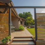 Terrasse Tiber carrelage effet travertin