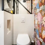 Toilet met Kawaii tegels - Project Maud Pierrot - Novoceram